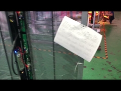 14kg Light Weight Transparent Led Display 80% Smd Pixel 10mm For Glass Windows